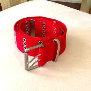 Red Grommet Belt $5 ADD ON